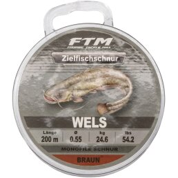 FTM Zielfischschnur Wels braun