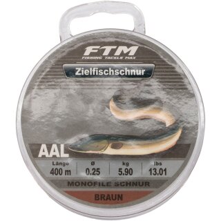 FTM Zielfischschnur Aal braun