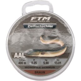 FTM Zielfischschnur Aal braun