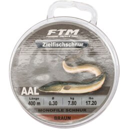 FTM Zielfischschnur Aal braun 0,30 mm / 7,8 kg