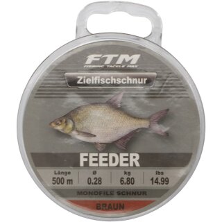 FTM Zielfischschnur Feeder braun