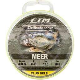 FTM Zielfischschnur Meer fluo gelb