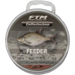 FTM Zielfischschnur Feeder braun 0,25 mm / 5,7 kg