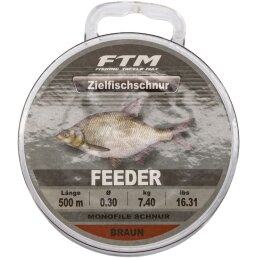 FTM Zielfischschnur Feeder braun 0,30 mm / 7,4 kg