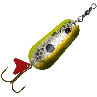 DAM EFFZETT Blinker Standard Spoon 30 g Olive / Chartreuse