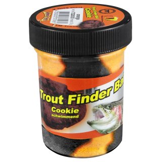 Trout Finder Bait Forellenteig Glitter Cookie schwarz / orange