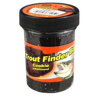 Trout Finder Bait Forellenteig Glitter Cookie schwarz