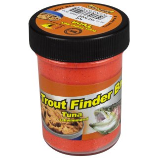 Trout Finder Bait Forellenteig Glitter Tuna rot