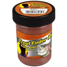 Trout Finder Bait Forellenteig Glitter Braten-Bengel braun