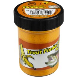 Trout Finder Bait Forellenteig Glitter Big Banana orange