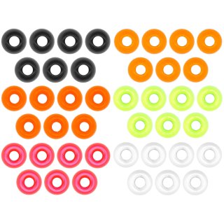 Omura Tungsten Perlen rundes Loch 0,39 g / 3,8 mm orange