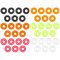 Omura Tungsten Perlen rundes Loch 0,39 g / 3,8 mm orange