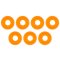 Omura Tungsten Perlen rundes Loch 0,39 g / 3,8 mm orange