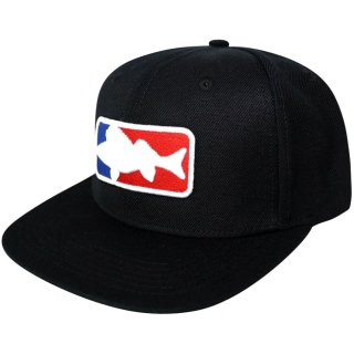 LMAB Snapback Cap - National Fishing League Logo (Schwarz)