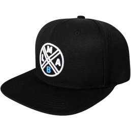 LMAB Snapback Cap Logo (Schwarz / Weiß)