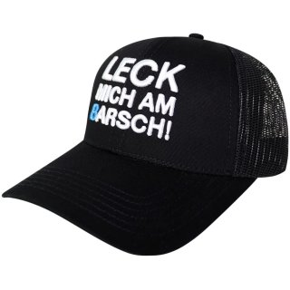 LMAB Truckercap - Leck mich am Barsch (Schwarz / Weiß)