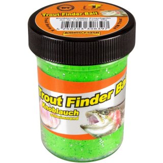 Trout Finder Bait Forellenteig Glitter Knoblauch Froschgrün