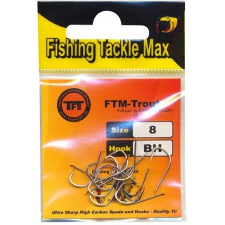 FTM TFT Bienenmaden Haken lose Nickel Gr. 8