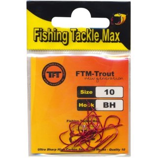 FTM TFT Bienenmaden Haken lose Rot Gr. 10