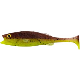 LMAB KØFI Perch Shad lose 11 cm Green Pumpkin...