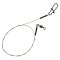 Stahlvorfach Karabiner - Wirbel 50 cm 7 kg