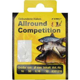 FTM Allround Competition Haken gebunden Gr. 16 / 0,18 mm