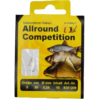 FTM Allround Competition Haken gebunden Gr. 8 / 0,24 mm
