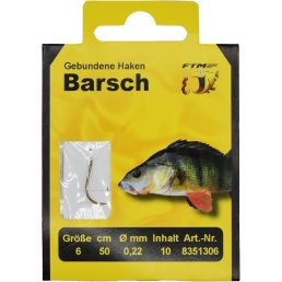 FTM Barsch Haken gebunden Gr. 6 / 0,22 mm
