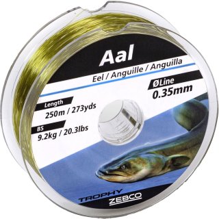 Zebco Angelschnur Trophy Aal 0,30 mm / 6,9 kg