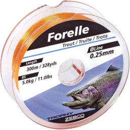 Zebco Angelschnur Trophy Forelle 0,18 mm / 2,9 kg