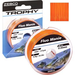 Zebco Angelschnur Trophy Fluo Manie 0,28 mm / 5,9 kg