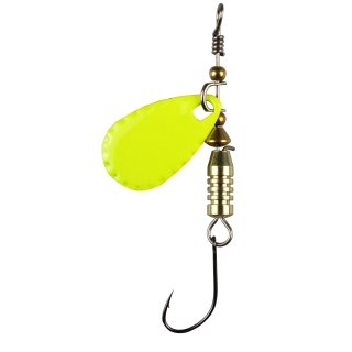 Forellen Blinker 2,5g gelb/pink