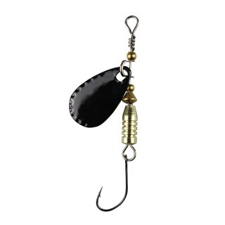 Forellen Blinker 4,0g schwarz/grün