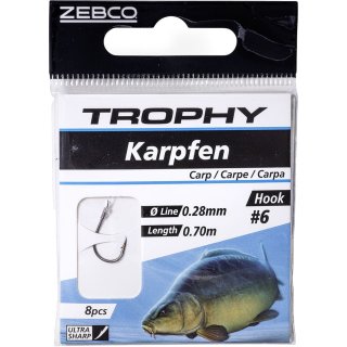 Zebco Trophy Karpfen Vorfachhaken #4