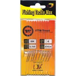 FTM TFT Bienenmade Haken gebunden Nickel 250 cm Gr. 4 /...