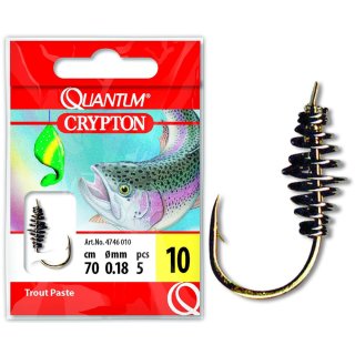 Quantum Crypton Trout Paste Vorfachhaken #10 70 cm