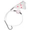 Zebco Flatty Scratcher Rig fluo weiß mit roten Punkten 60 g