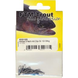 FTM Trout NG 3-fach-Wirbel mit Clip